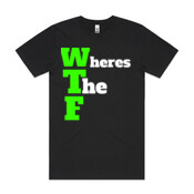 WTF-WHERES THE FOOTY - Mens Block T shirt